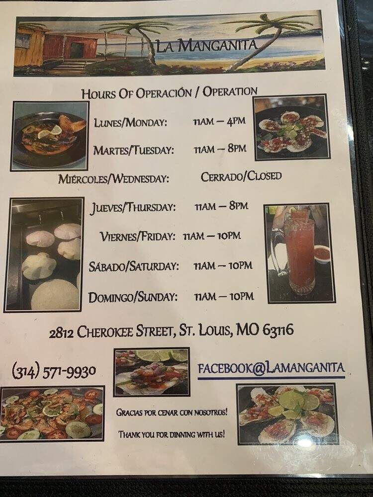 La Manganita - St. Louis, MO menu_pic
