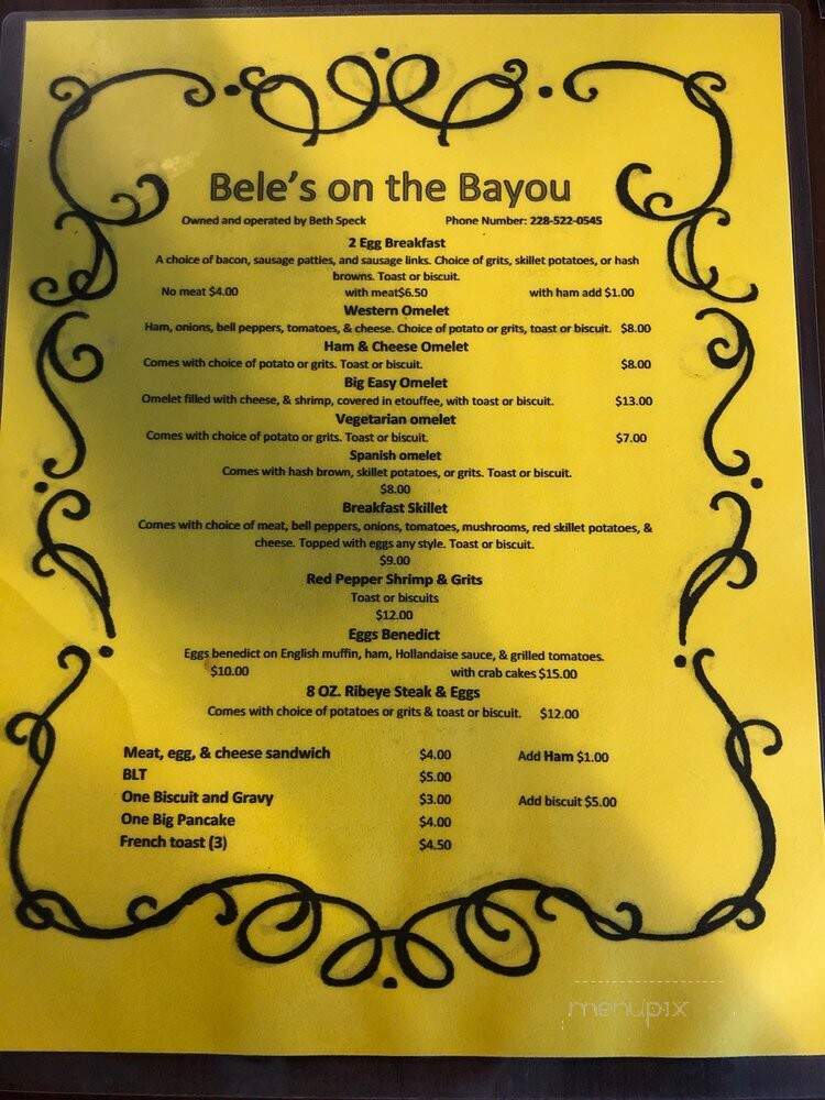 Bele's On the Bayou - Gautier, MS