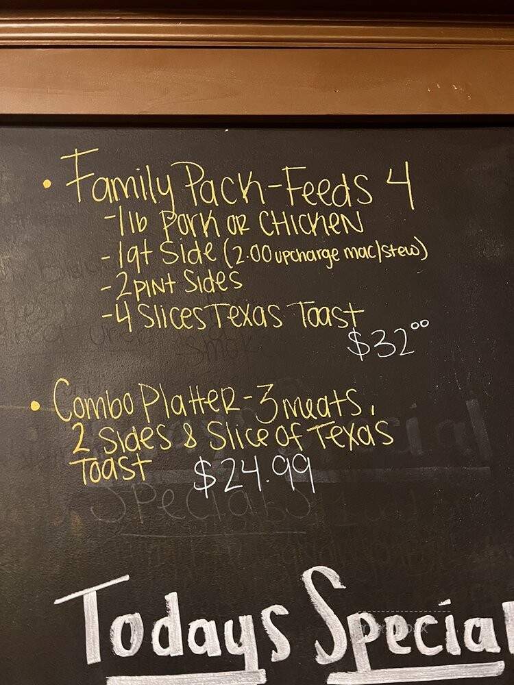 North Georgia Barbeque - Dahlonega, GA menu_pic
