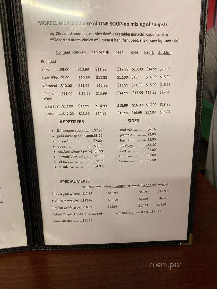 Nico's Restaurant and lounge - Nashville, TN menu_pic