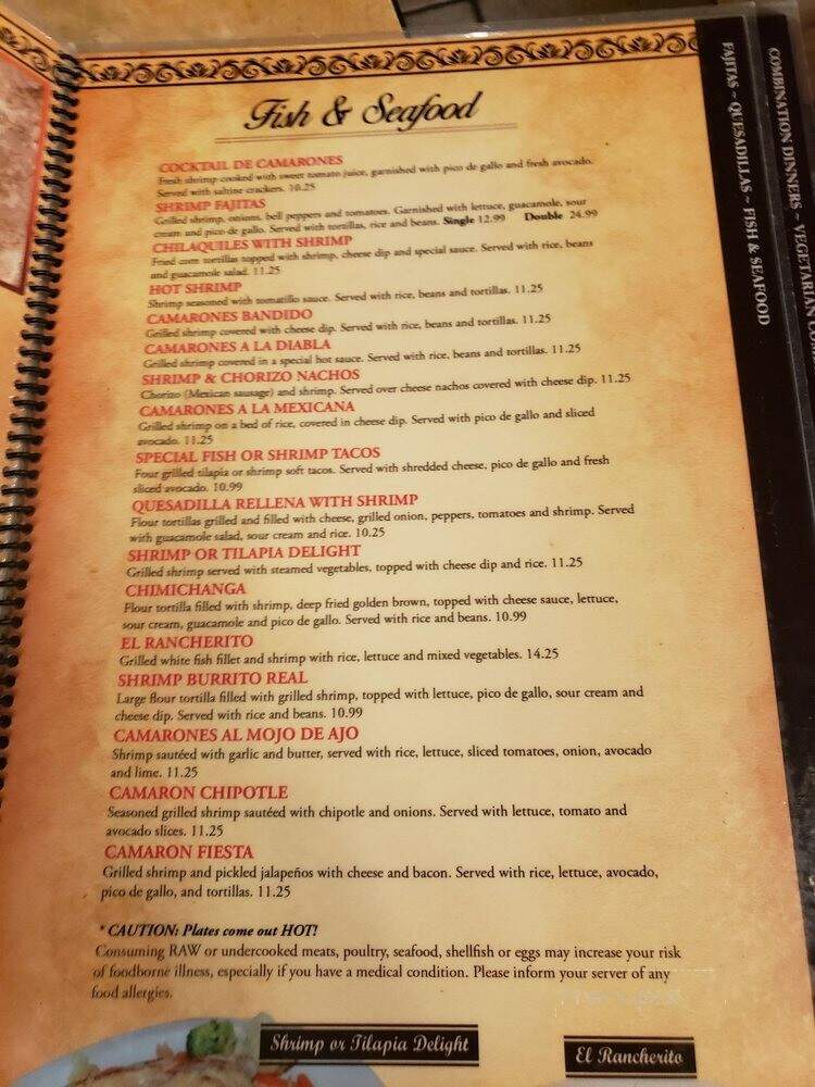 Los Agave's - Princeton, KY menu_pic