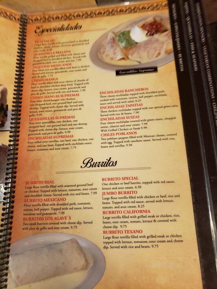 Los Agave's - Princeton, KY menu_pic