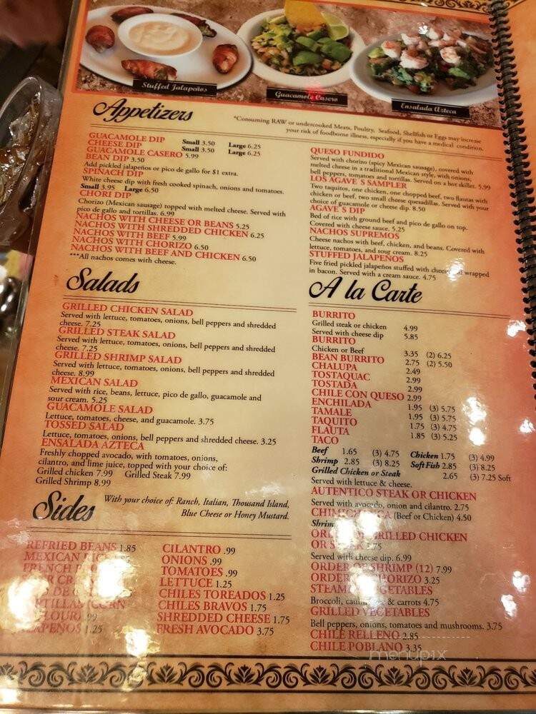 Los Agave's - Princeton, KY menu_pic