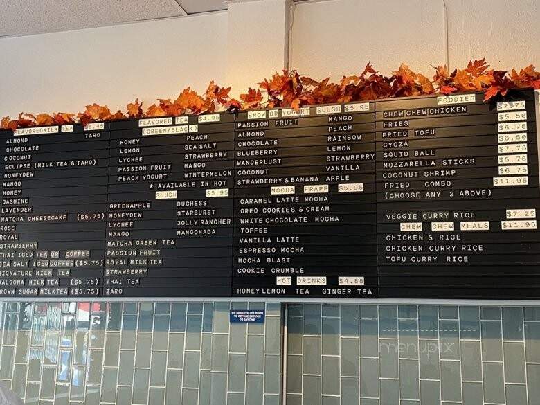 Boba Chew Chew - Walnut, CA menu_pic
