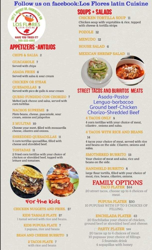 The Family Restaurant - Farmington, NM menu_pic
