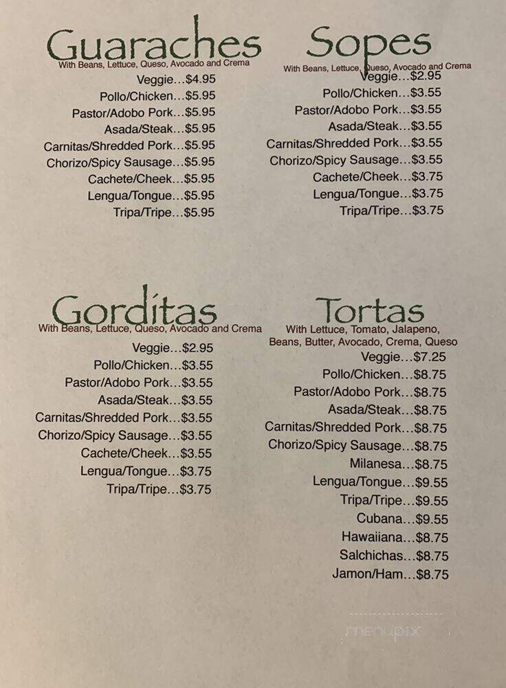 La Gloria Mexican Restaurant - Hazelwood, MO menu_pic