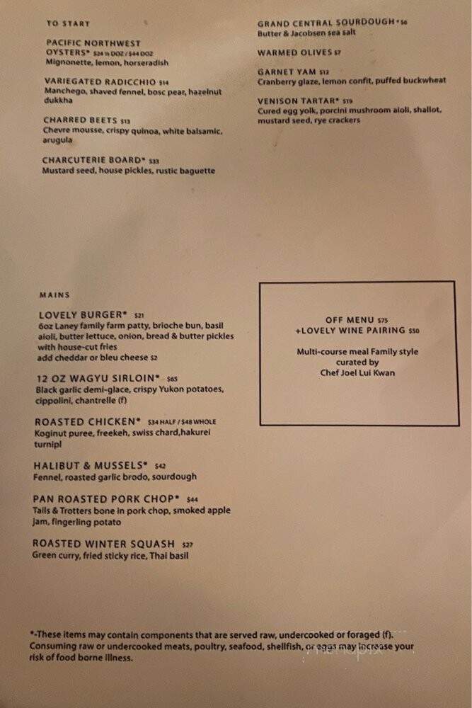 Lovely Rita - Portland, OR menu_pic