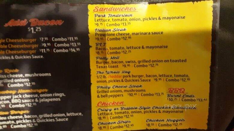 Quickie's Burger and Fries - Kansas City, KS menu_pic