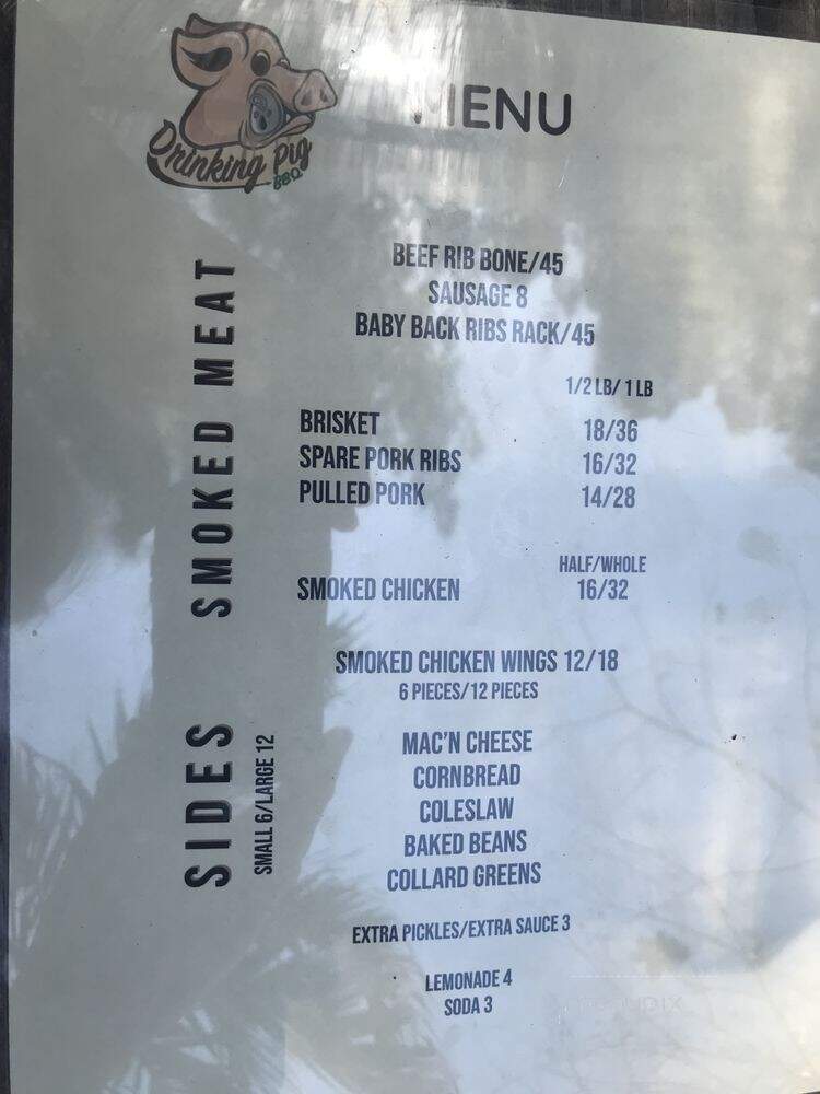 Drinking Pig BBQ - Miami, FL menu_pic