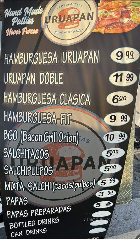 Hamburguesas Uruapan - Compton, CA menu_pic