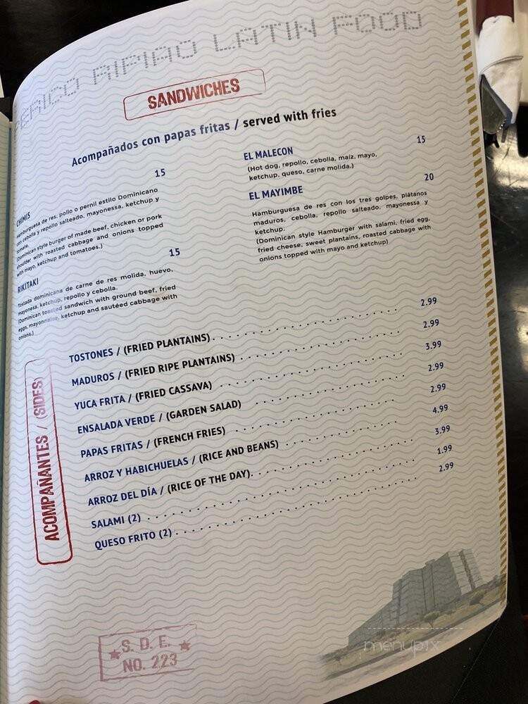 Lechonera Merengue - Kissimmee, FL menu_pic