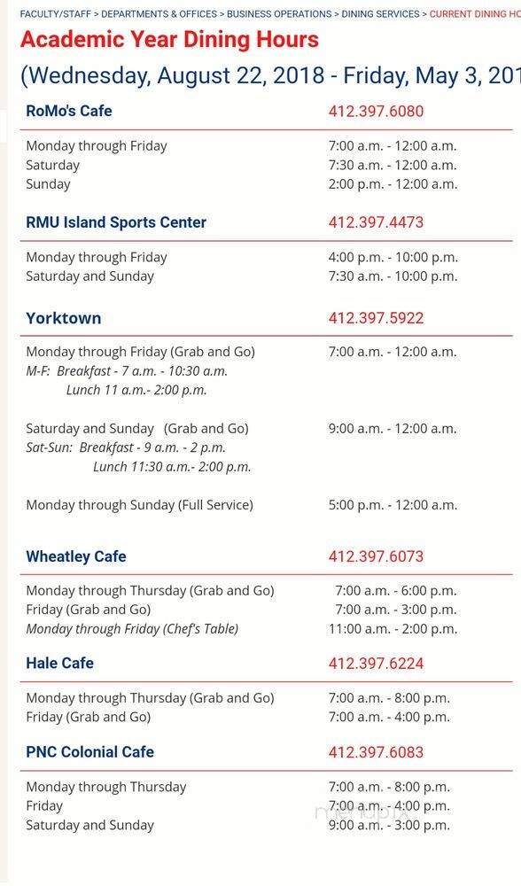 Romo's Cafe - Coraopolis, PA menu_pic