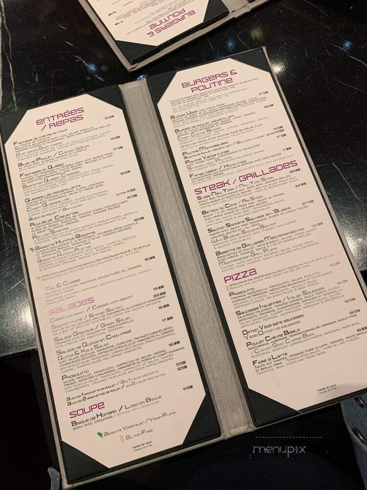 U Bar - Dorval, QC menu_pic