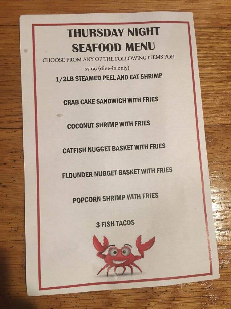 Omega Bar and Grill - Hopewell, VA menu_pic
