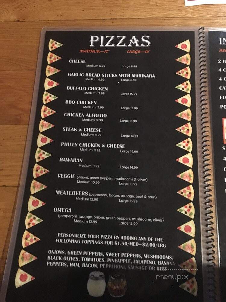 Omega Bar and Grill - Hopewell, VA menu_pic