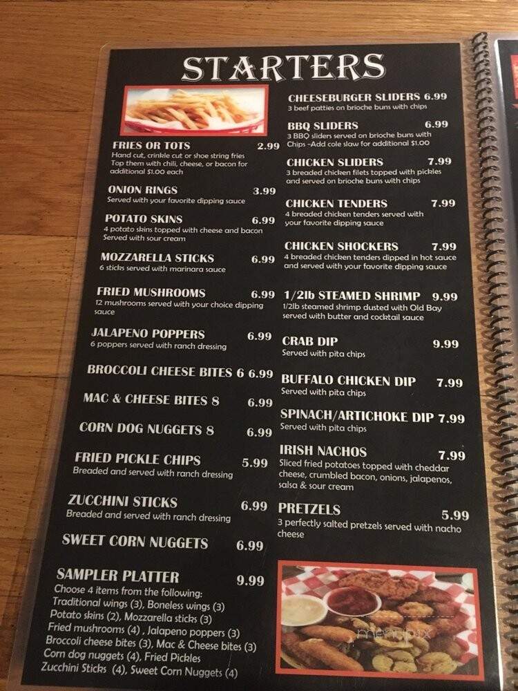 Omega Bar and Grill - Hopewell, VA menu_pic