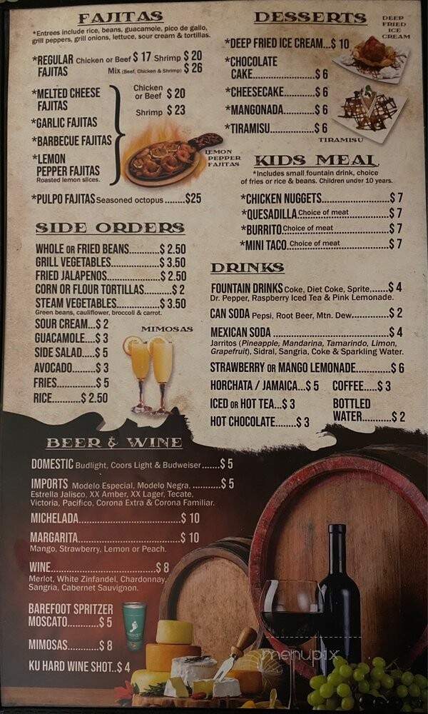 El Picosito Mexican Restaurant - Gustine, CA menu_pic
