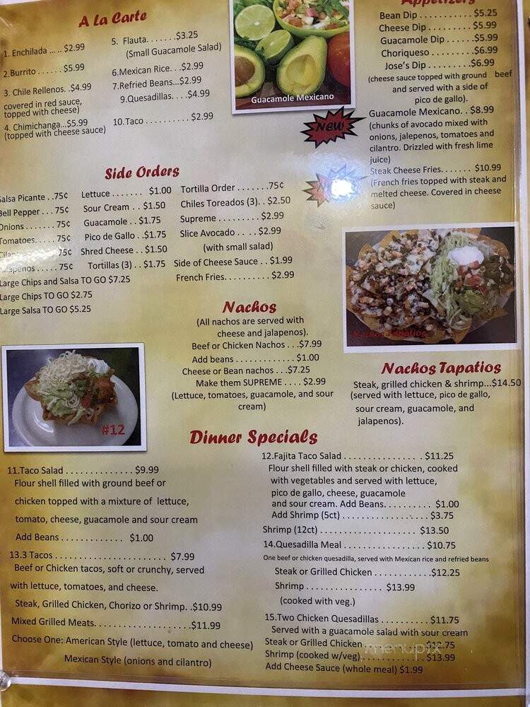 El Tapatio - Cantonment, FL menu_pic