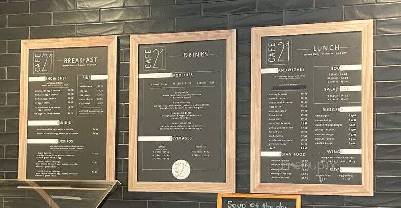 Cafe 21 Express - Denver, CO menu_pic