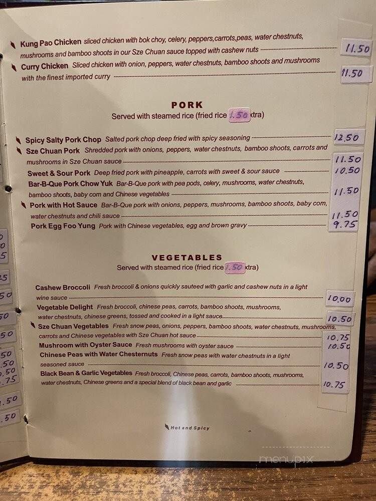 Golden King Chinese Restaurant - Quincy, CA menu_pic