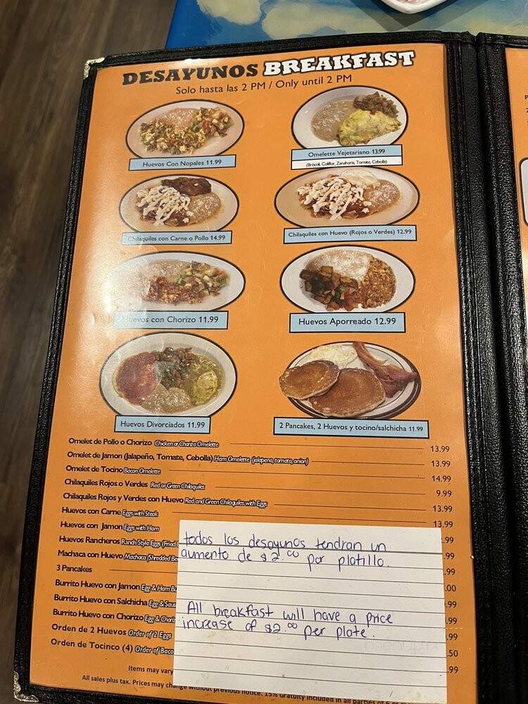Nayarit Restaurant - Perris, CA menu_pic