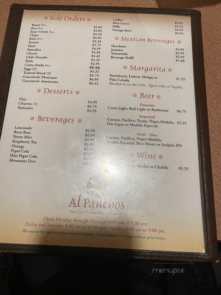 Al Panchos Mexican Restaurant - Alpine, CA