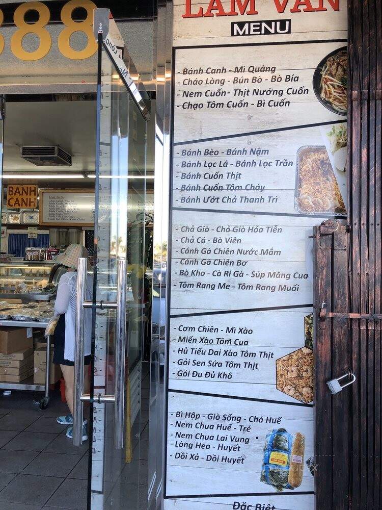 Lam Van - Westminster, CA menu_pic