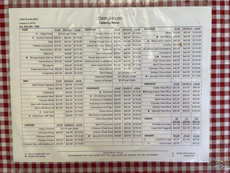 Magic Wok - Artesia, CA menu_pic