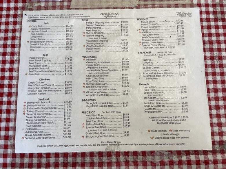 Magic Wok - Artesia, CA menu_pic
