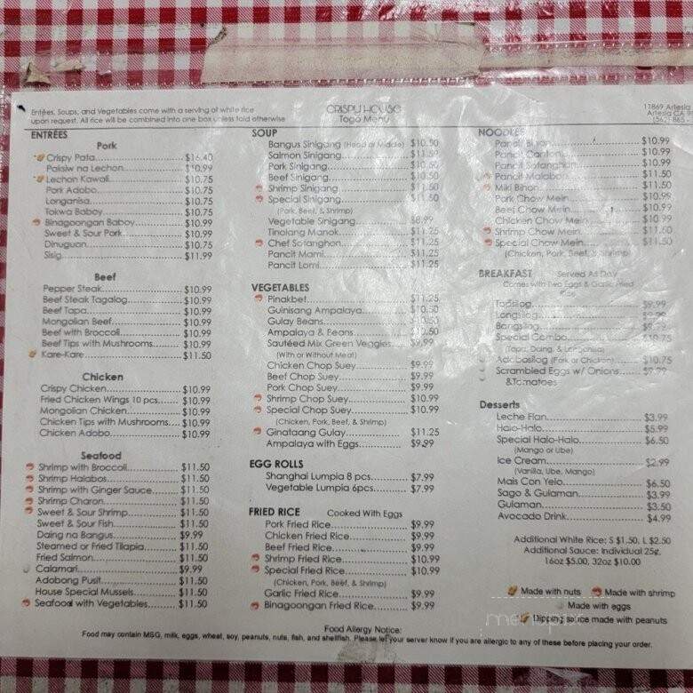 Magic Wok - Artesia, CA menu_pic