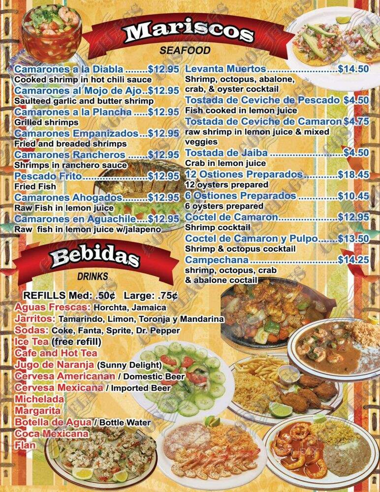 La Perla Tapatia - Delano, CA menu_pic