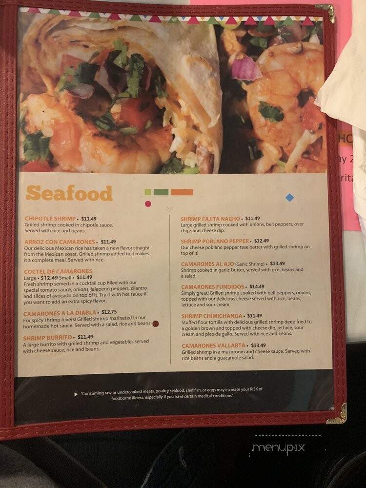 Las Vias - Hartselle, AL menu_pic