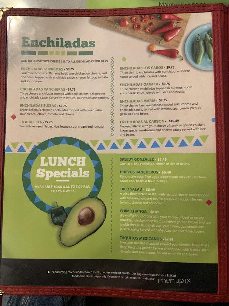 Las Vias - Hartselle, AL menu_pic