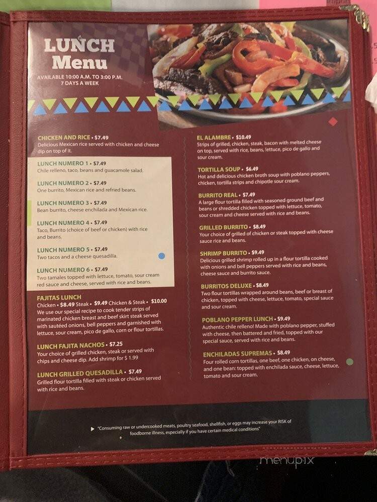 Las Vias - Hartselle, AL menu_pic