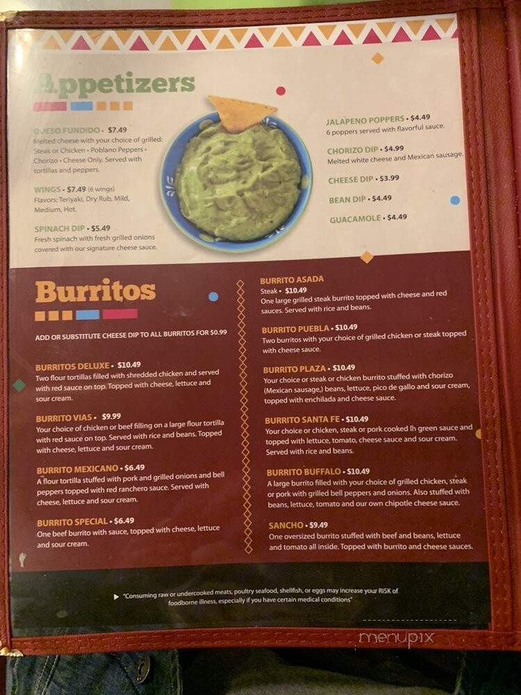 Las Vias - Hartselle, AL menu_pic