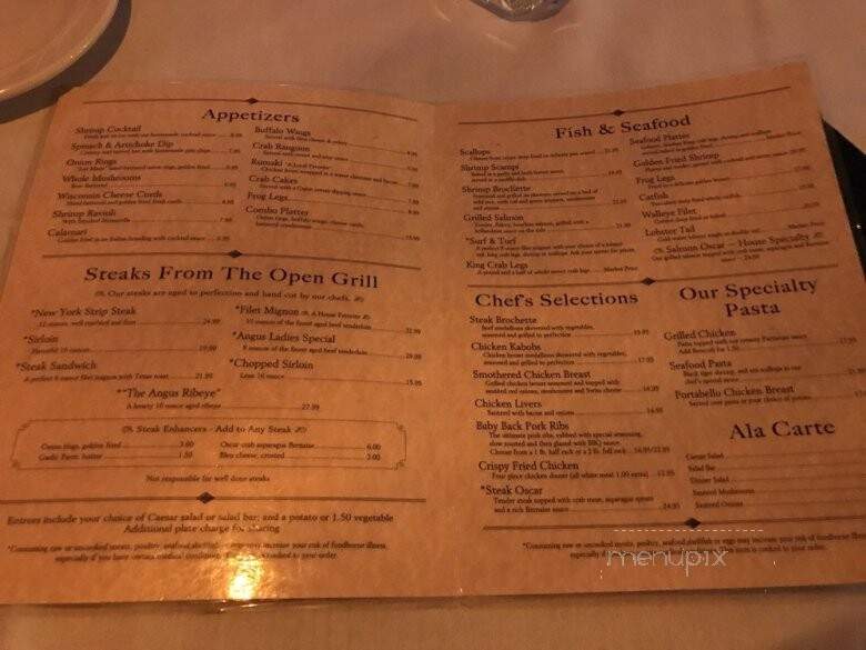 Jeffers Black Angus - Prairie Du Chien, WI menu_pic