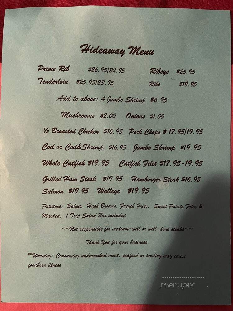 Hideaway Acres Supper Club - Benton, WI