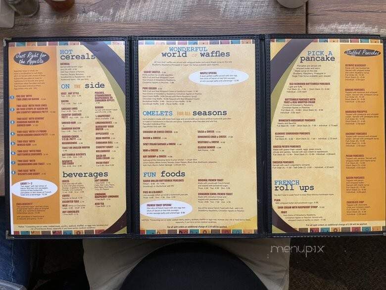 Menu of Pancake Haus in Edmonds, WA 98020