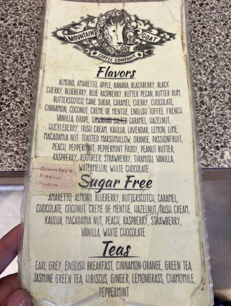 Butter Butte Coffe Co - Packwood, WA menu_pic