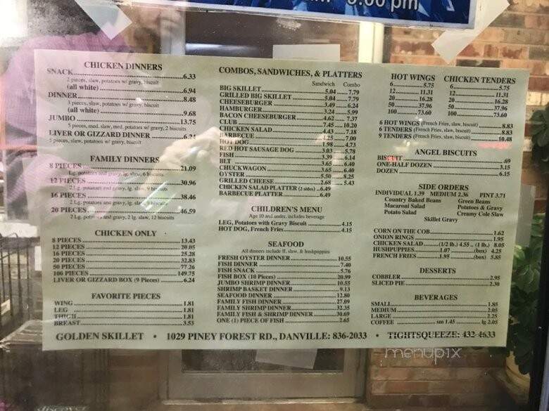 Golden Skillet Chicken - Chatham, VA menu_pic