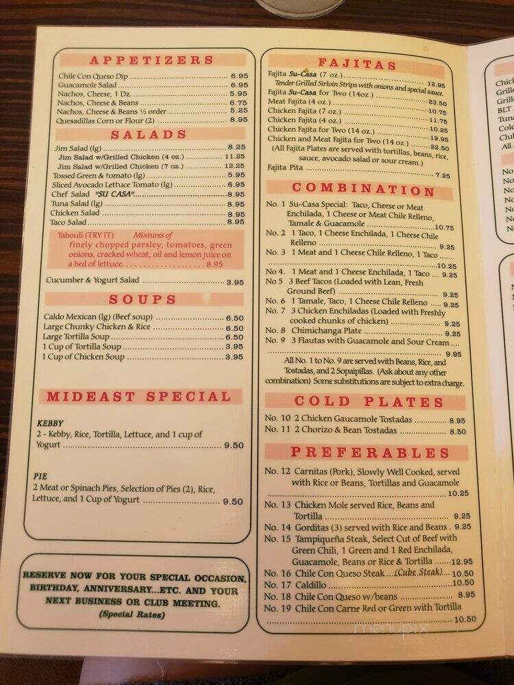 Su-Casa Restaurant - El Paso, TX