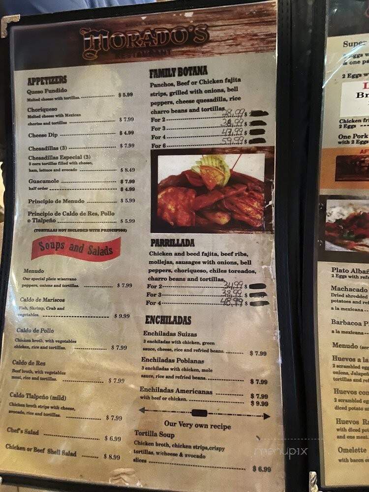Morado's Restaurant - Mcallen, TX menu_pic