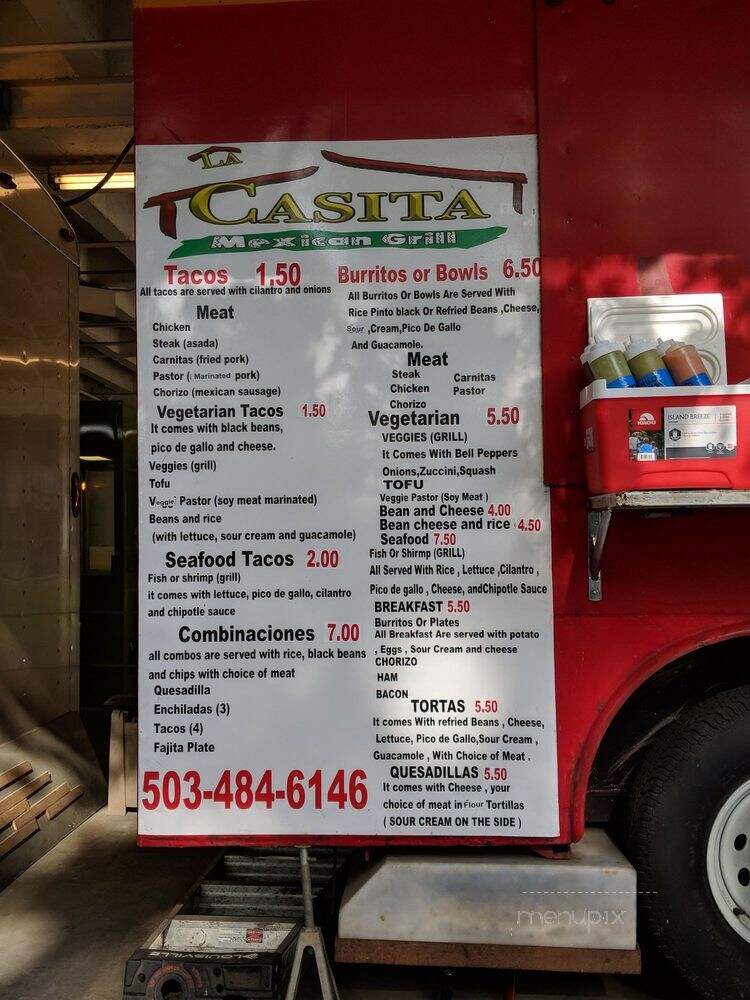 La Casita Mexican Restaurant - Portland, TX menu_pic