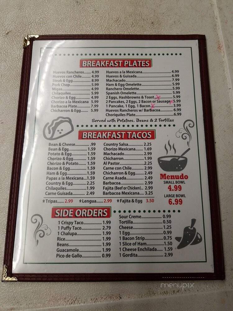 Culebra Delicious Barbacoa - Universal City, TX menu_pic