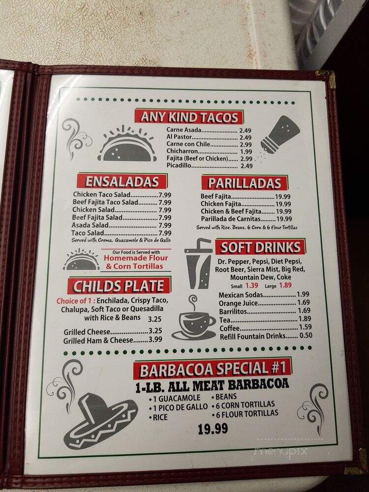 Culebra Delicious Barbacoa - Universal City, TX menu_pic