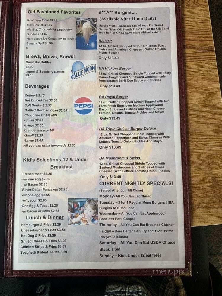 K C's Family Restaurant - Sioux Falls, SD menu_pic