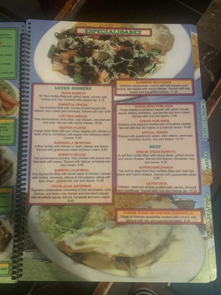 El Limo'n Restaurant - Chesnee, SC menu_pic