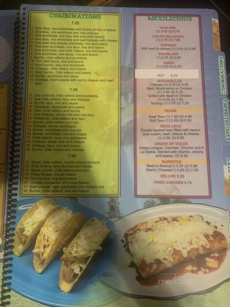 El Limo'n Restaurant - Chesnee, SC menu_pic