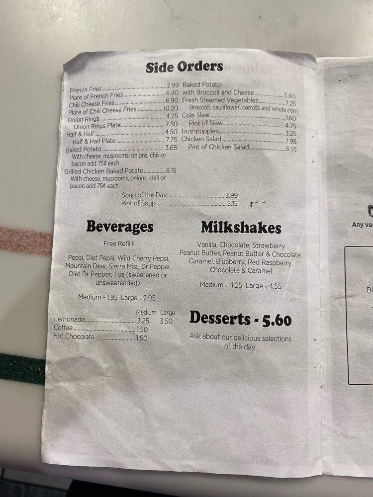 Clock Restaurant-Boiling Spgs - Spartanburg, SC menu_pic