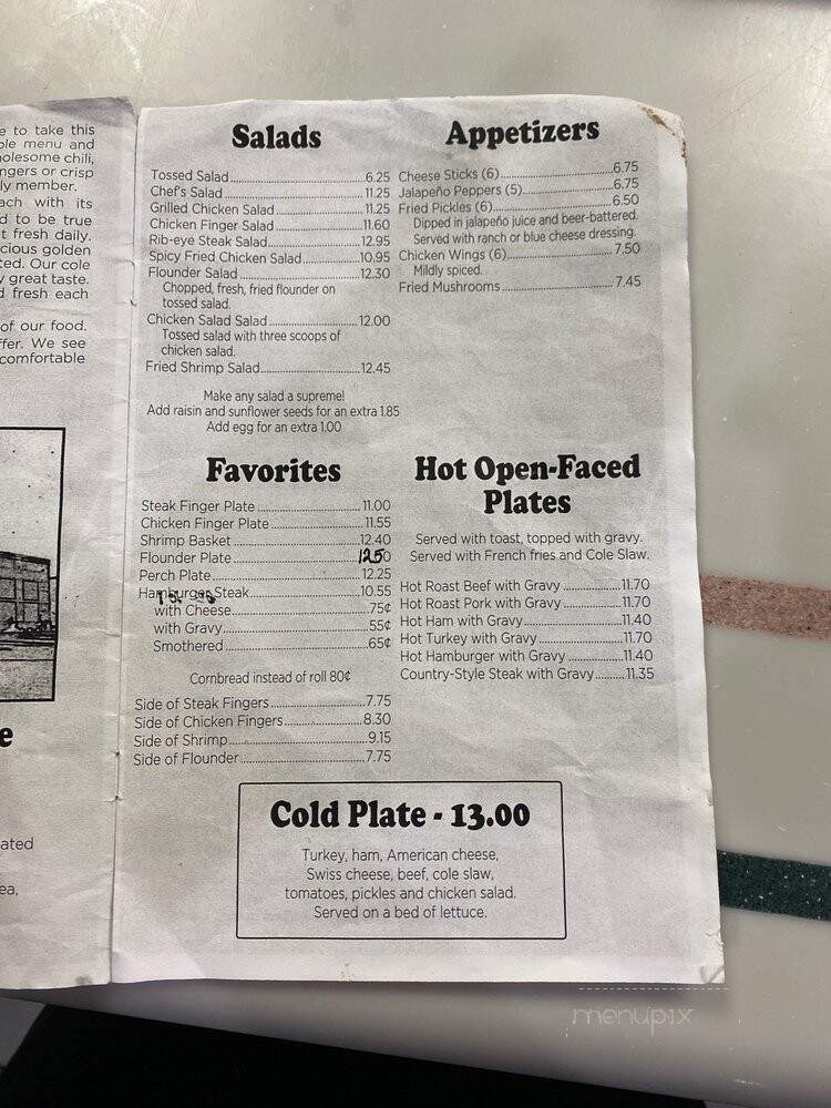 Clock Restaurant-Boiling Spgs - Spartanburg, SC menu_pic